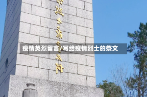 疫情英烈留言/写给疫情烈士的祭文