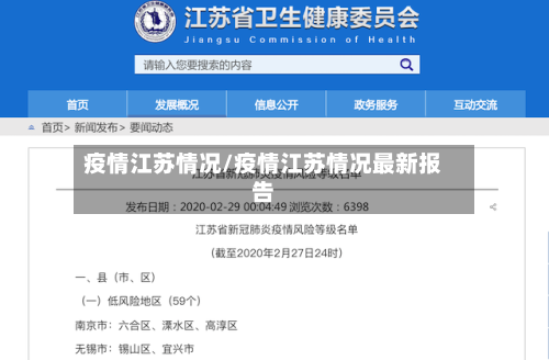 疫情江苏情况/疫情江苏情况最新报告-第3张图片