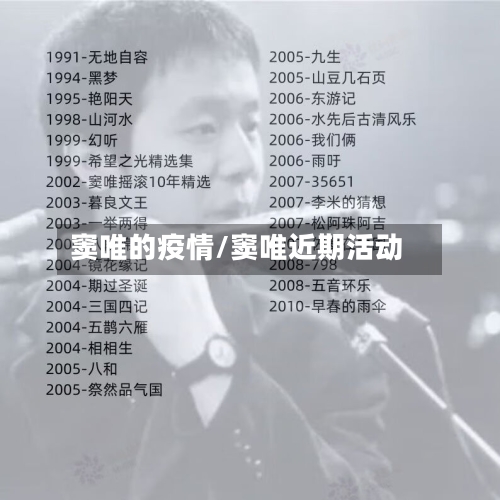 窦唯的疫情/窦唯近期活动-第1张图片