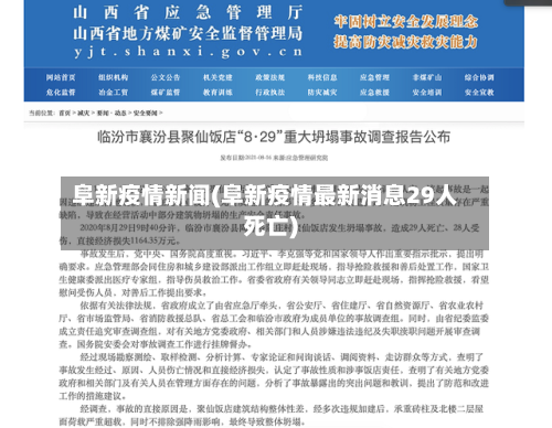 阜新疫情新闻(阜新疫情最新消息29人死亡)-第2张图片
