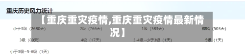 【重庆重灾疫情,重庆重灾疫情最新情况】-第2张图片