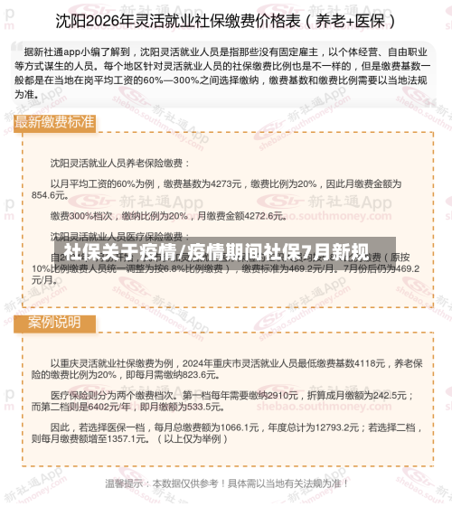 社保关于疫情/疫情期间社保7月新规-第1张图片