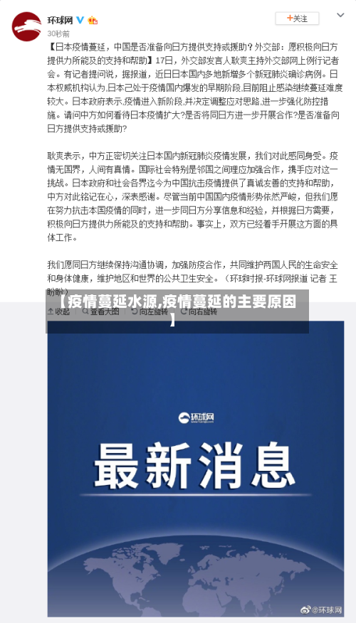 【疫情蔓延水源,疫情蔓延的主要原因】-第2张图片