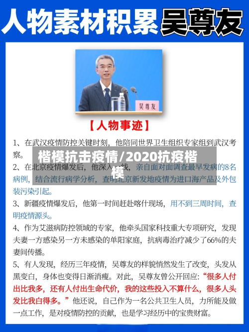楷模抗击疫情/2020抗疫楷模-第1张图片